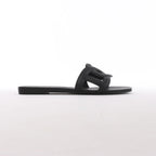 Sandalias de goma Rivage de HERMES en negro, talla 36 UE