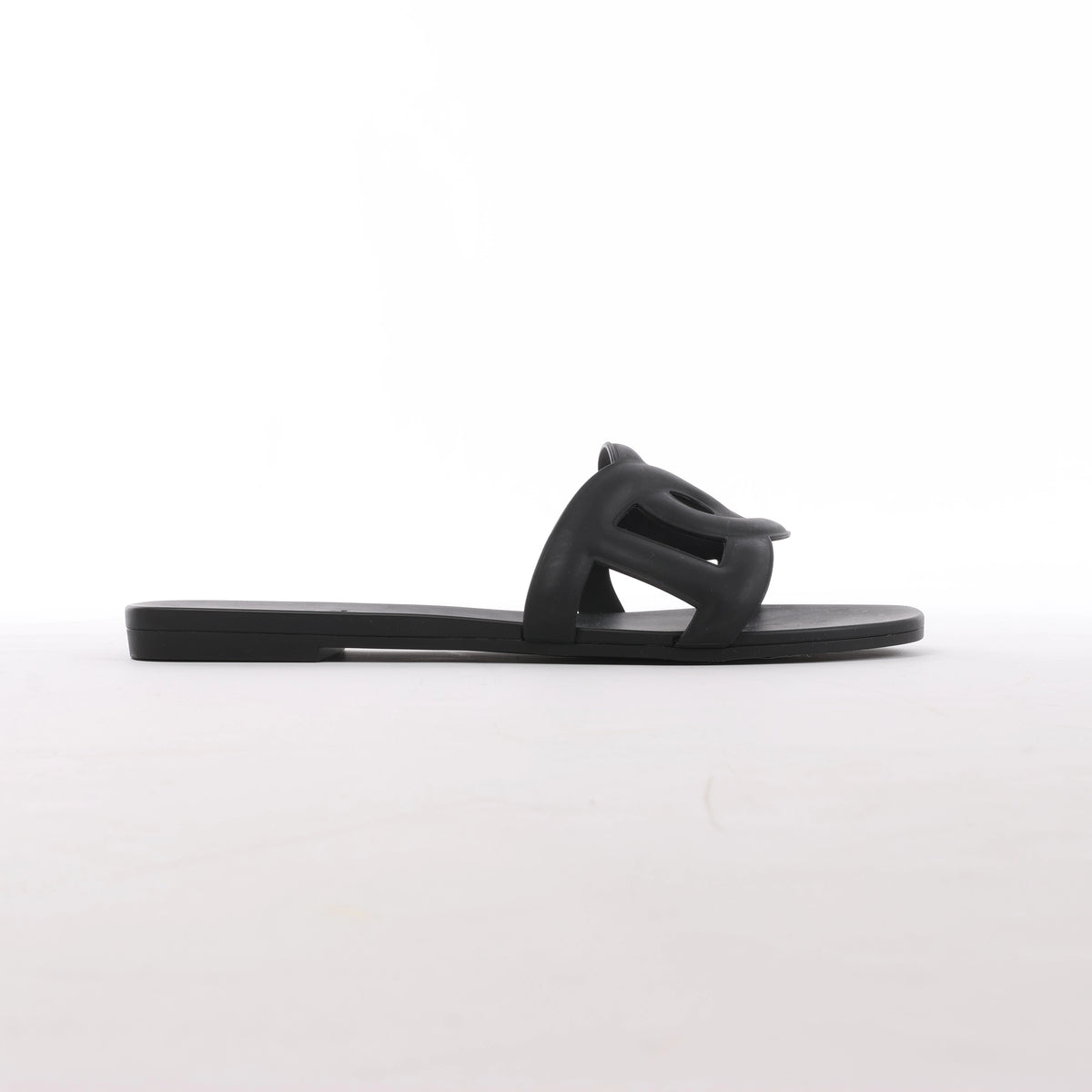 Sandalias de goma Rivage de HERMES en negro, talla 36 UE
