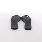 Sandalias de goma Rivage de HERMES en negro, talla 36 UE