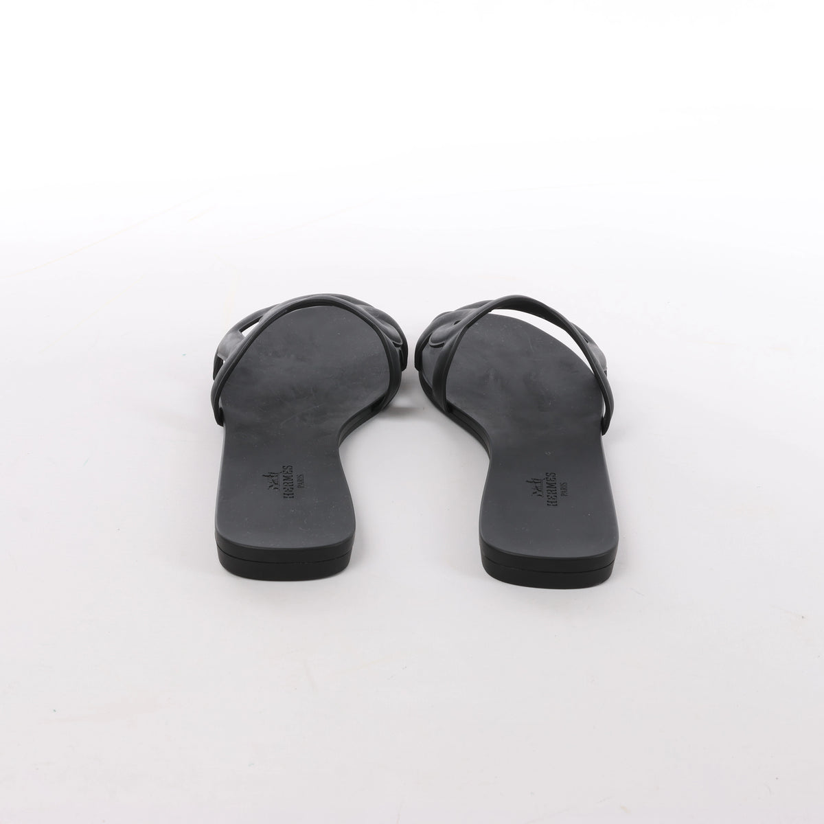 Sandalias de goma Rivage de HERMES en negro, talla 36 UE