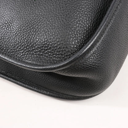 Hermes Evelyne 1 29 PM Togo Leather Shoulder Bag in Black □G:2003