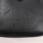 Hermes Evelyne 1 29 PM Togo Leather Shoulder Bag in Black □G:2003