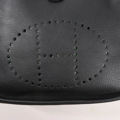 Hermes Evelyne 1 29 PM Togo Leather Shoulder Bag in Black □G:2003
