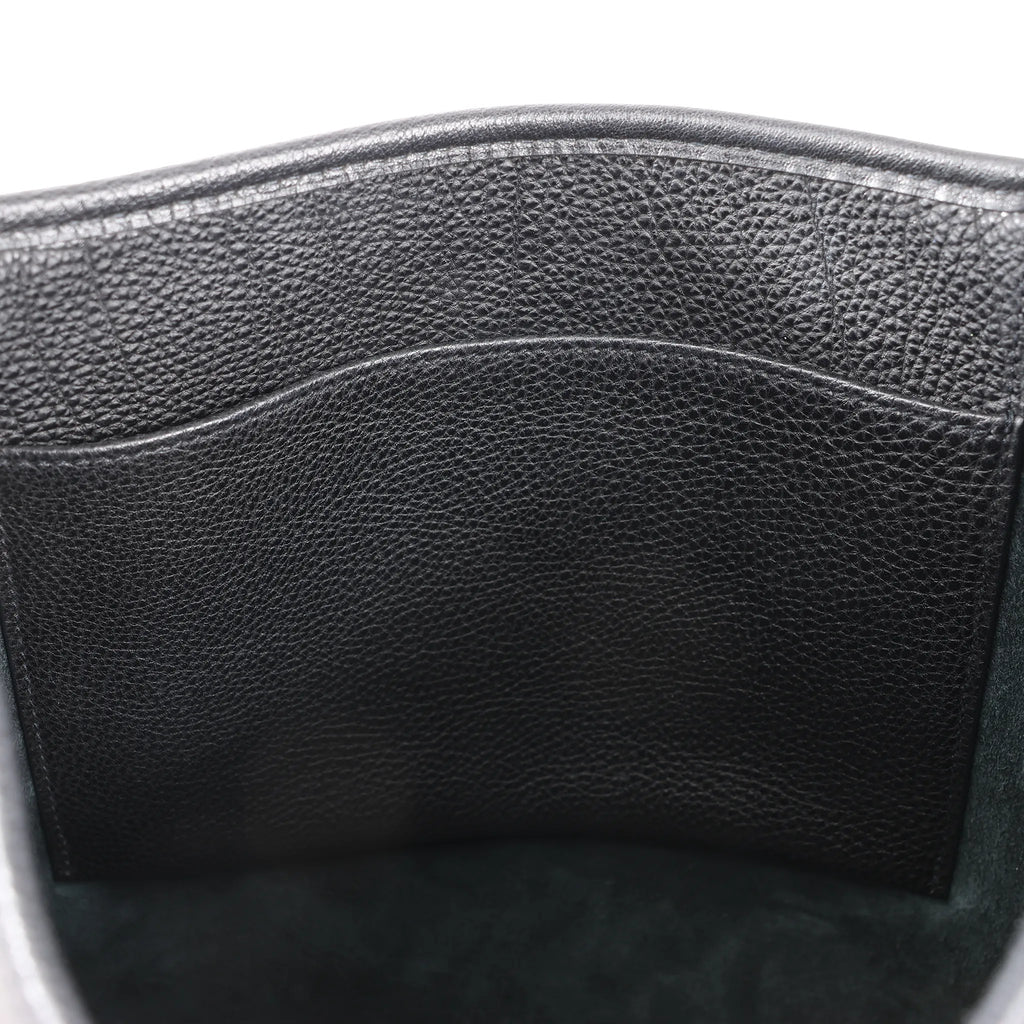 Hermes Evelyne 1 29 PM Togo Leather Shoulder Bag in Black □G:2003