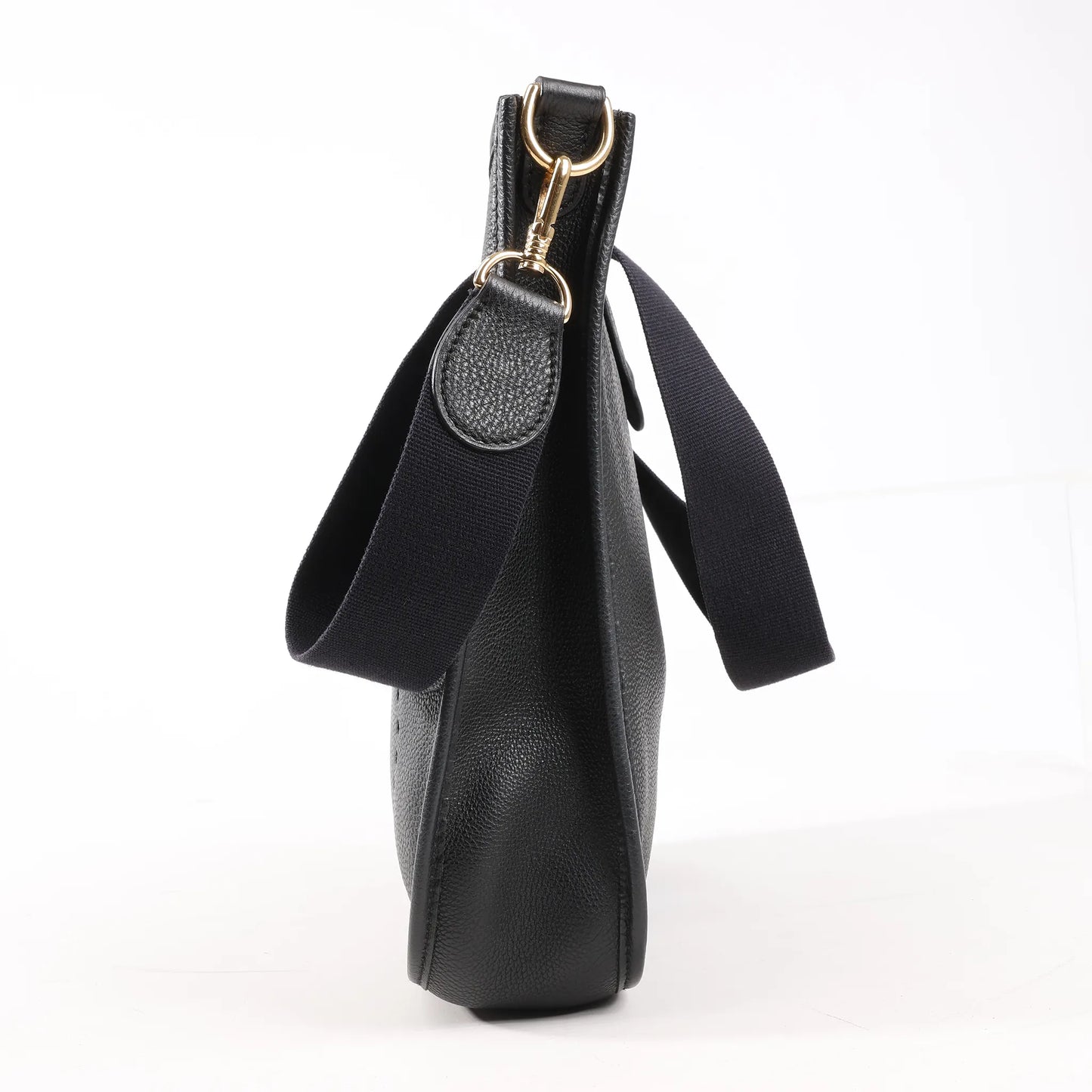 Hermes Evelyne 1 29 PM Togo Leather Shoulder Bag in Black □G:2003