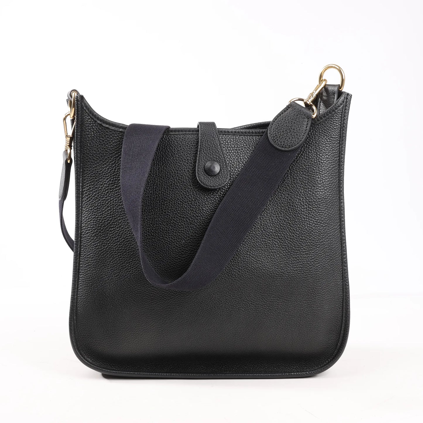 Hermes Evelyne 1 29 PM Togo Leather Shoulder Bag in Black □G:2003
