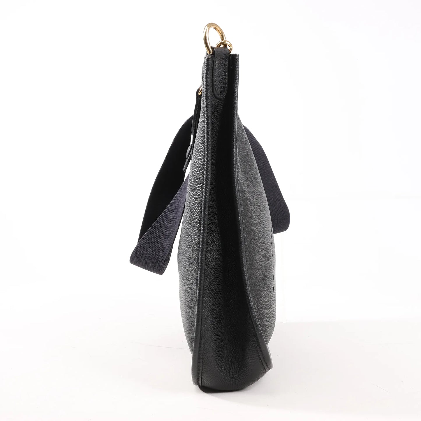 Hermes Evelyne 1 29 PM Togo Leather Shoulder Bag in Black □G:2003