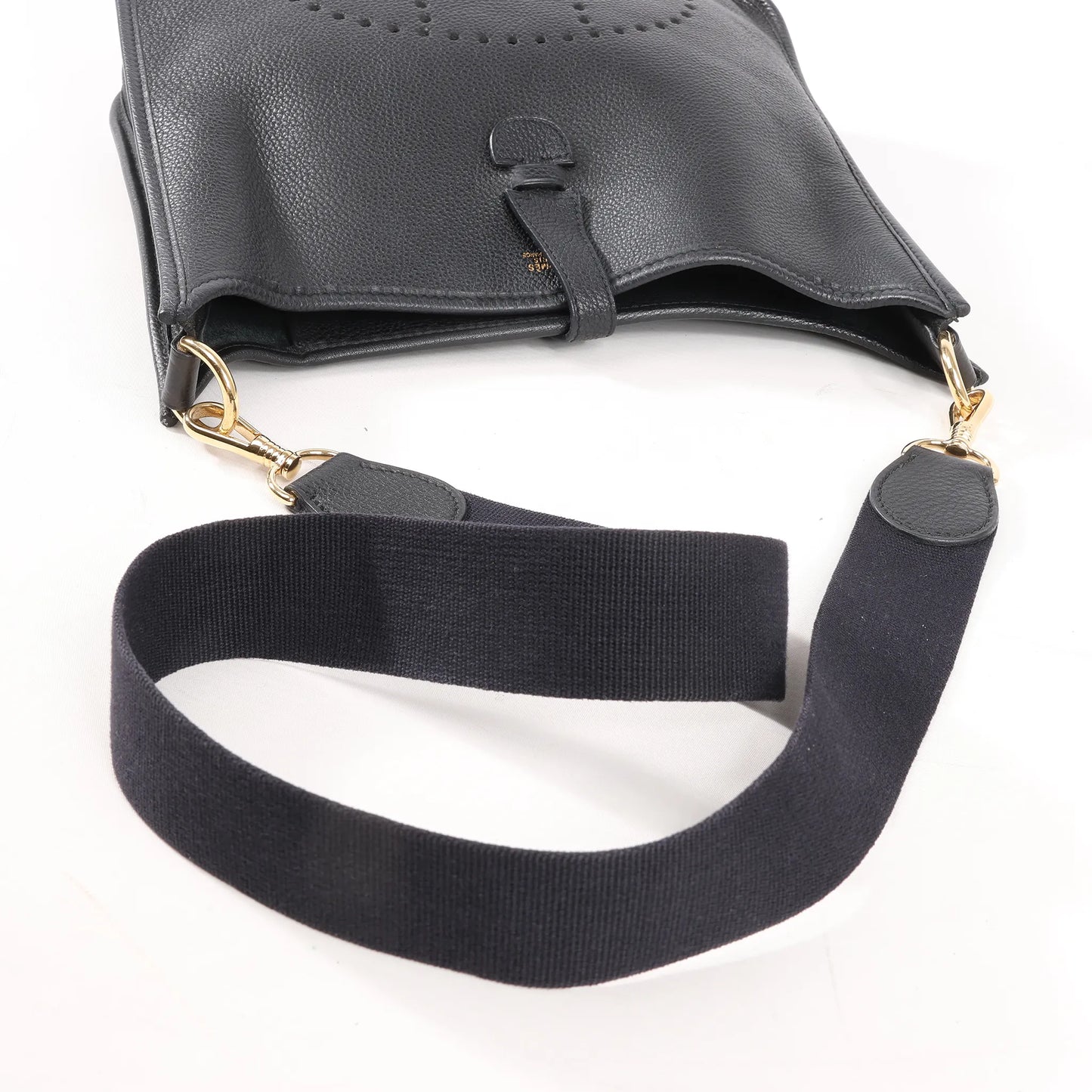 Hermes Evelyne 1 29 PM Togo Leather Shoulder Bag in Black □G:2003