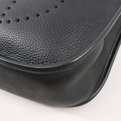 Hermes Evelyne 1 29 PM Togo Leather Shoulder Bag in Black □G:2003