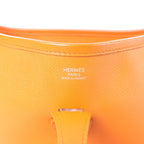 Hermes Evelyn 1 29 PM Epsom Leather Shoulder Bag in Orange □N:2010