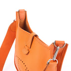 Hermes Evelyn 1 29 PM Epsom Leather Shoulder Bag in Orange □N:2010