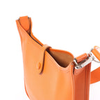 Hermes Evelyn 1 29 PM Epsom Leather Shoulder Bag in Orange □N:2010