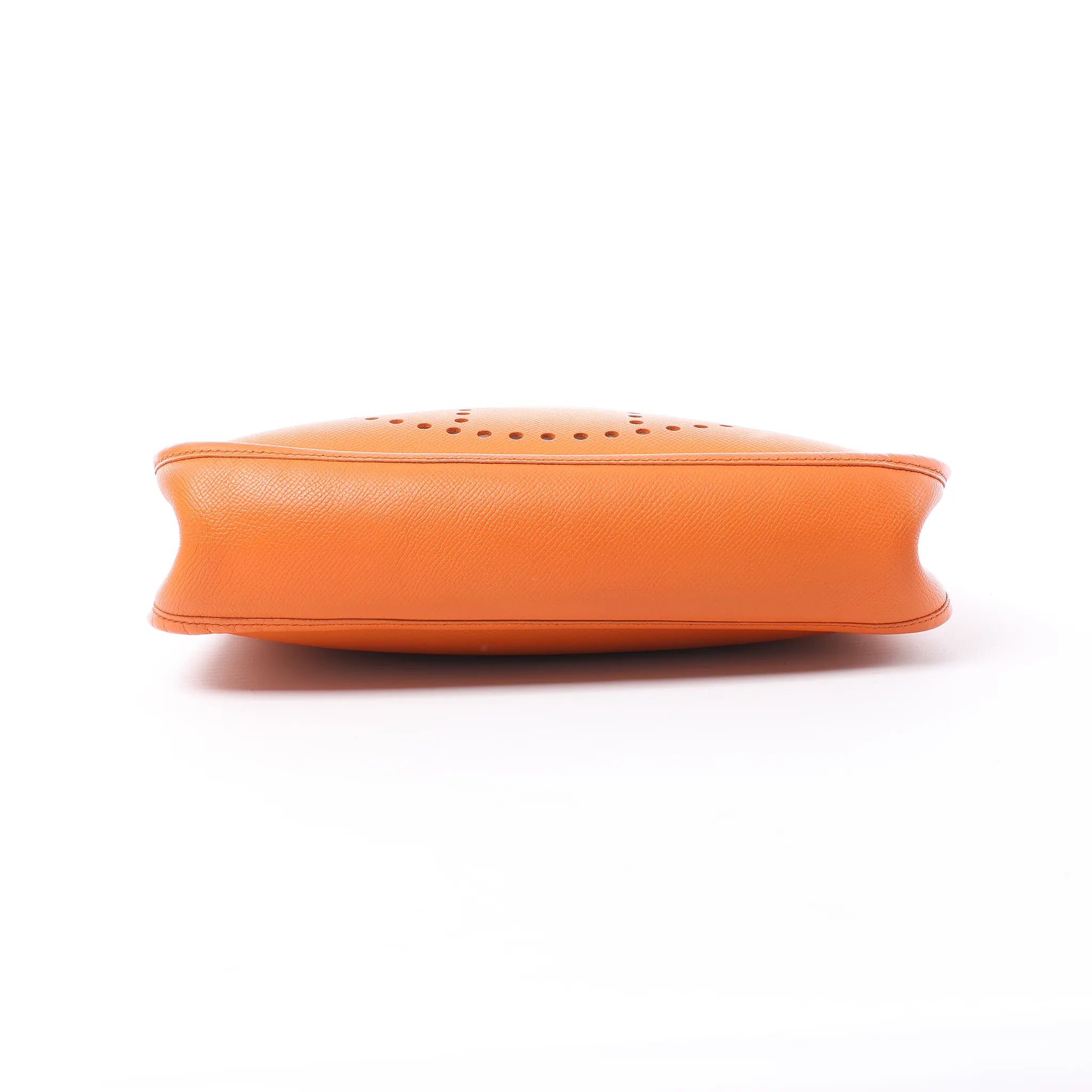 Hermes Evelyn 1 29 PM Epsom Leather Shoulder Bag in Orange □N:2010