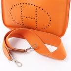 Hermes Evelyn 1 29 PM Epsom Leather Shoulder Bag in Orange □N:2010