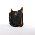 Hermès Evelyn I 33 GM Ardennes Leather Shoulder Bag in Black x Brown ○S:1989
