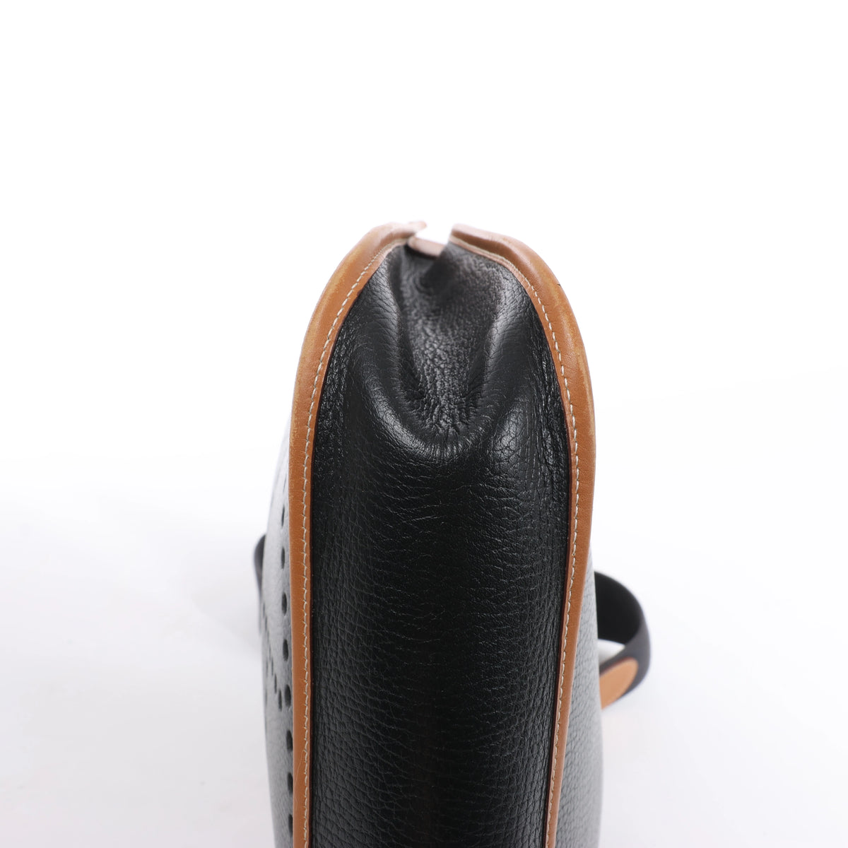 Hermès Evelyn I 33 GM Ardennes Leather Shoulder Bag in Black x Brown ○S:1989