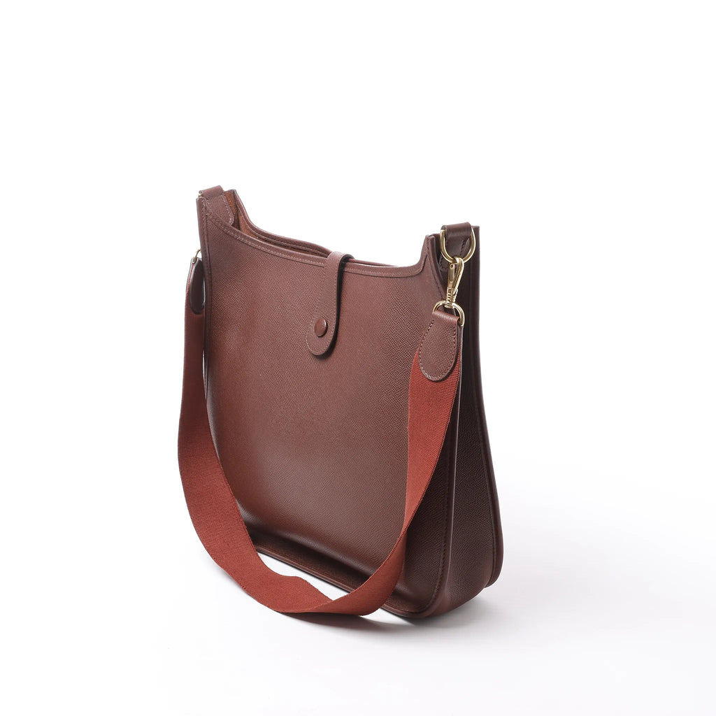 Hermes Evelyn 1 33 GM Cuir Cushbell en Havane □B: 1998