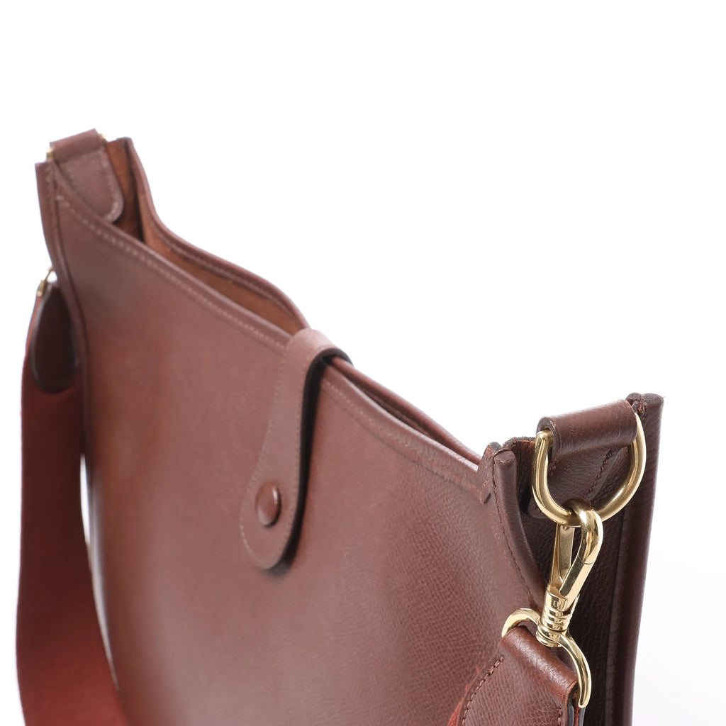 Hermes Evelyn 1 33 GM Cuir Cushbell en Havane □B: 1998