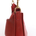 Hermès Evelyn I 33 GM Cushbell Shoulder Bag in Red Rouge vif □A: 1997