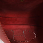 Hermès Evelyn I 33 GM Cushbell Shoulder Bag in Red Rouge vif □A: 1997