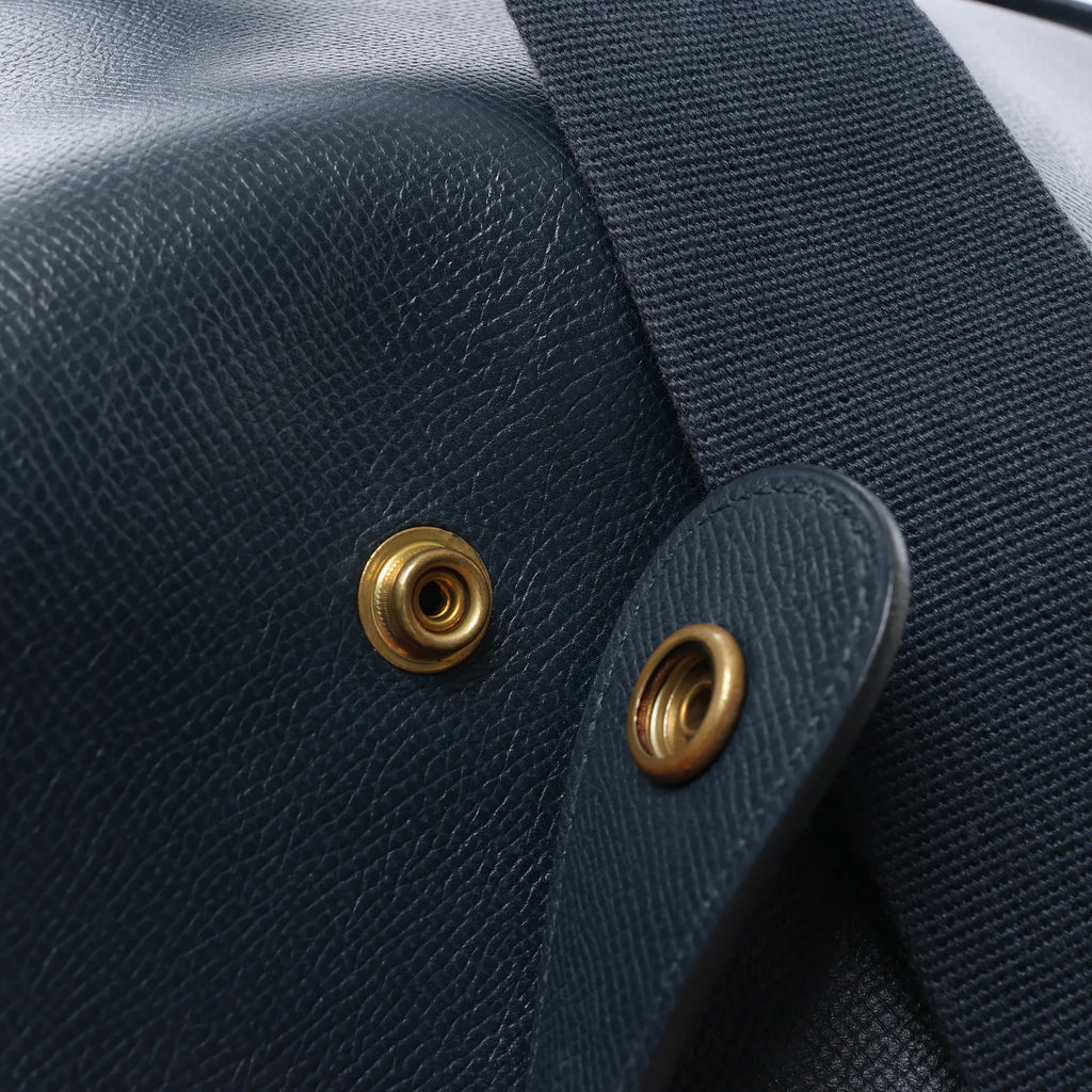 Hermes Evelyn 1 33 GM Cushbell Leather in Vert Navy Blue □A: 1997