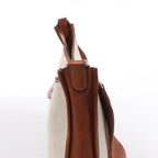 Hermès Evelyn I 33 GM Toile H & Leather Shoulder Bag in Beige×Brown □E: 2001