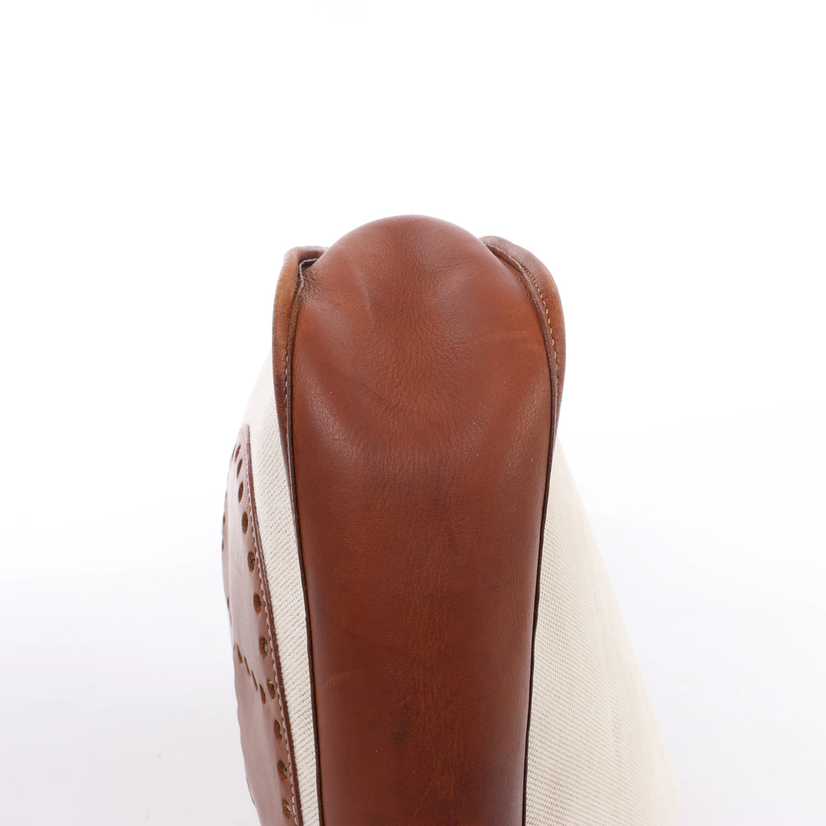 Hermès Evelyn I 33 GM Toile H & Leather Shoulder Bag in Beige×Brown □E: 2001