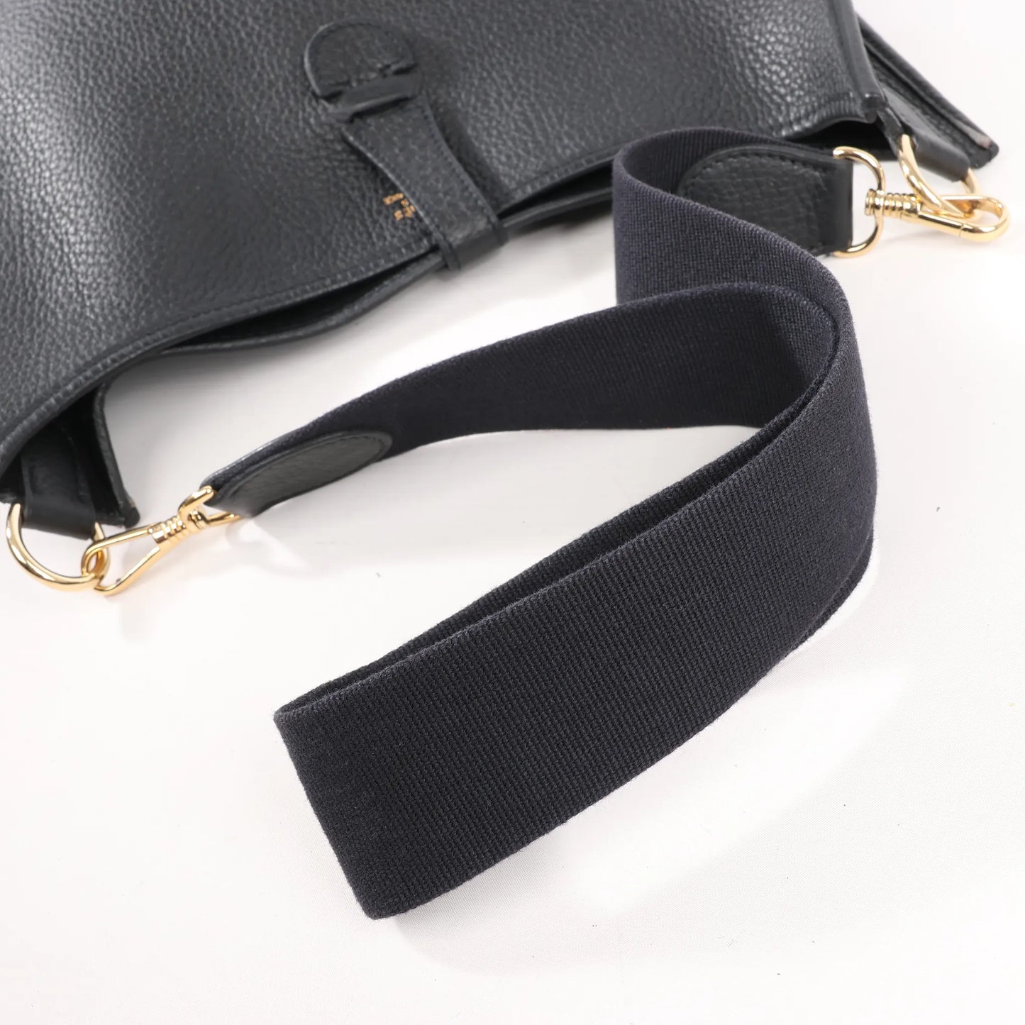 Hermes Evelyne 1 33 GM Taurillon Clemence Shoulder Bag in Black □G:2003