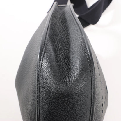 Hermes Evelyne 1 33 GM Taurillon Clemence Shoulder Bag in Black □G:2003