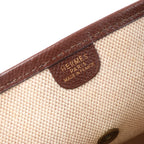 Hermès evelyn 1 33 GM Toile H × Courchevel Shoulder Bag in Beige×Brown □E: 2001