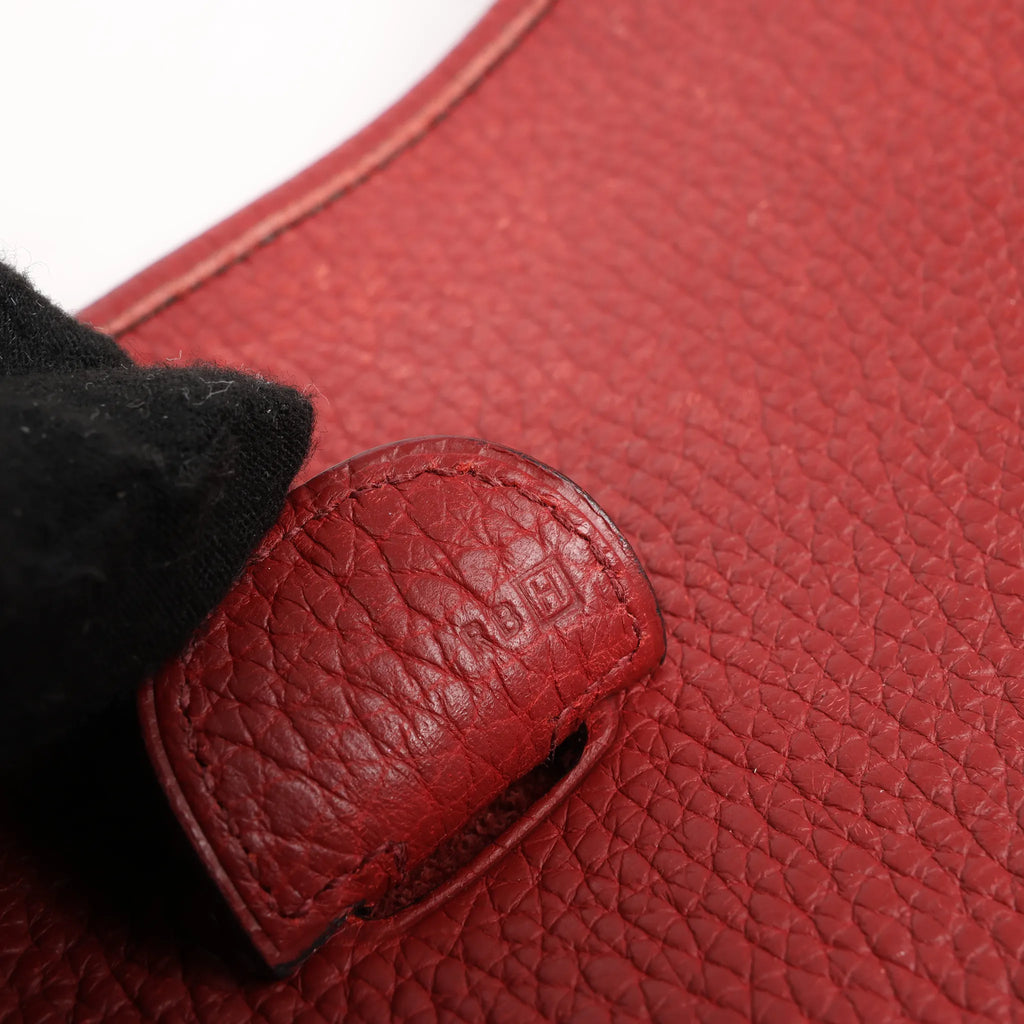Hermes Evelyn 2 33 GM Taurillon Clemence in Rouge □H: 2004