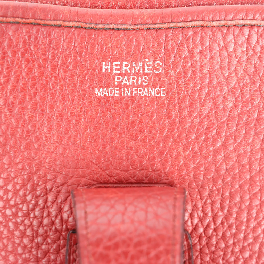 Hermes Evelyn 2 33 GM Taurillon Clemence in Rouge □H: 2004