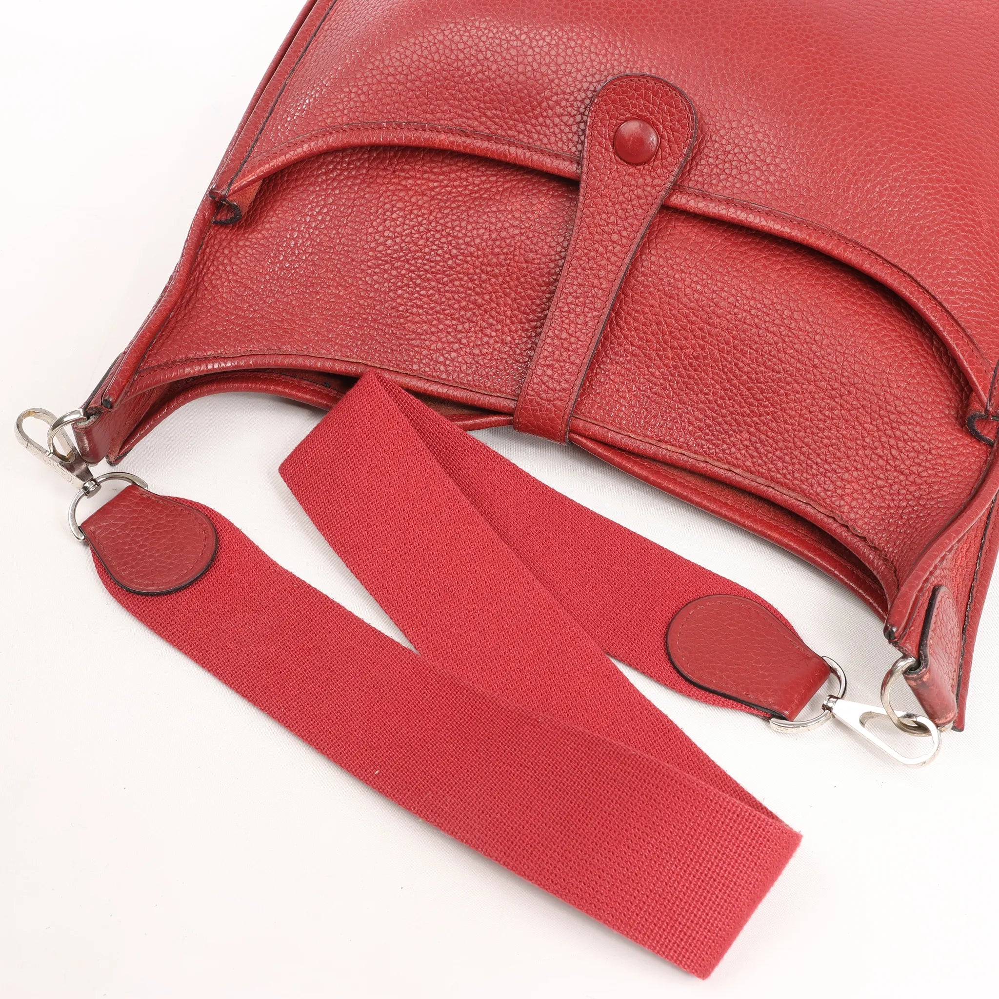 Hermes Evelyn 2 33 GM Taurillon Clemence in Rouge □H: 2004