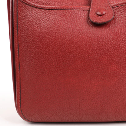 Hermes Evelyn 2 33 GM Taurillon Clemence in Rouge □H: 2004
