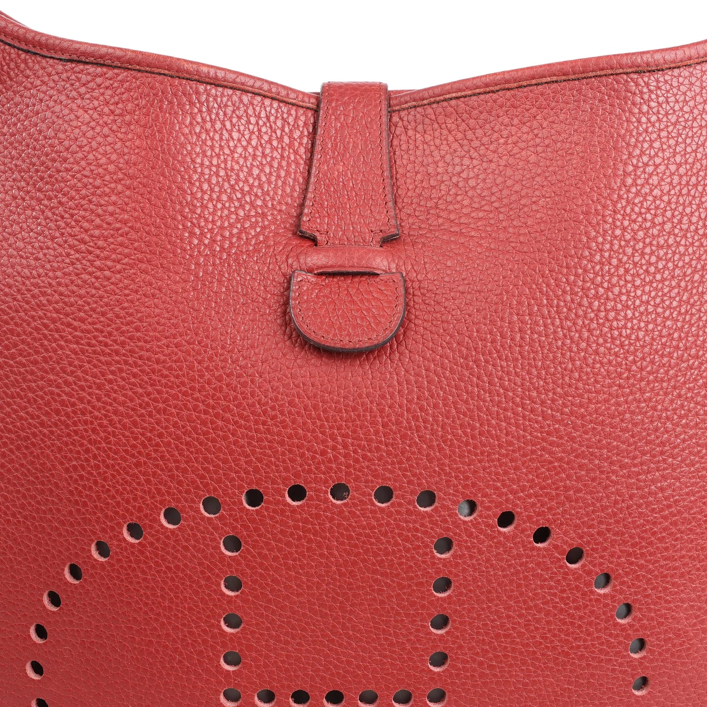 Hermes Evelyn 2 33 GM Taurillon Clemence in Rouge □H: 2004