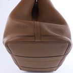 Bolso de mano HERMES 24/24 29 Togo de piel con detalles metálicos negros y dorados D: 2019