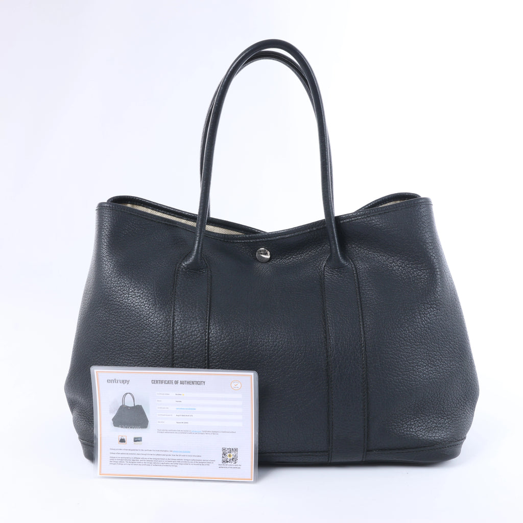 Hermès Garden Party 36 PM Negonda Leather Shoulder Bag in Black □M: 2009