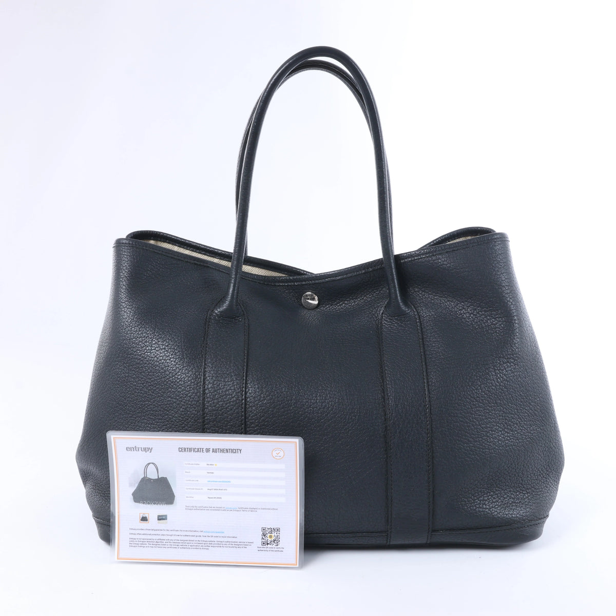 Hermès Garden Party 36 PM Negonda Leather Shoulder Bag in Black □M: 2009