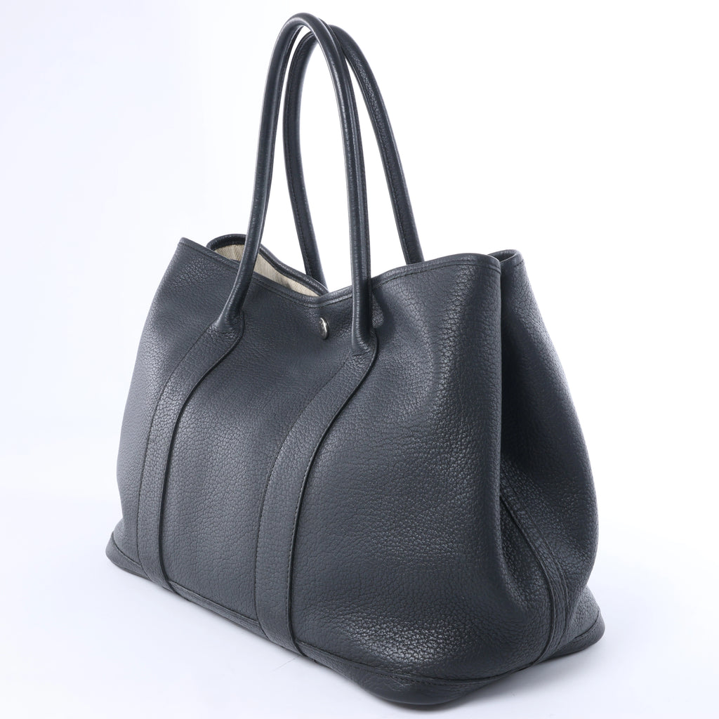 Hermès Garden Party 36 PM Negonda Leather Shoulder Bag in Black □M: 2009