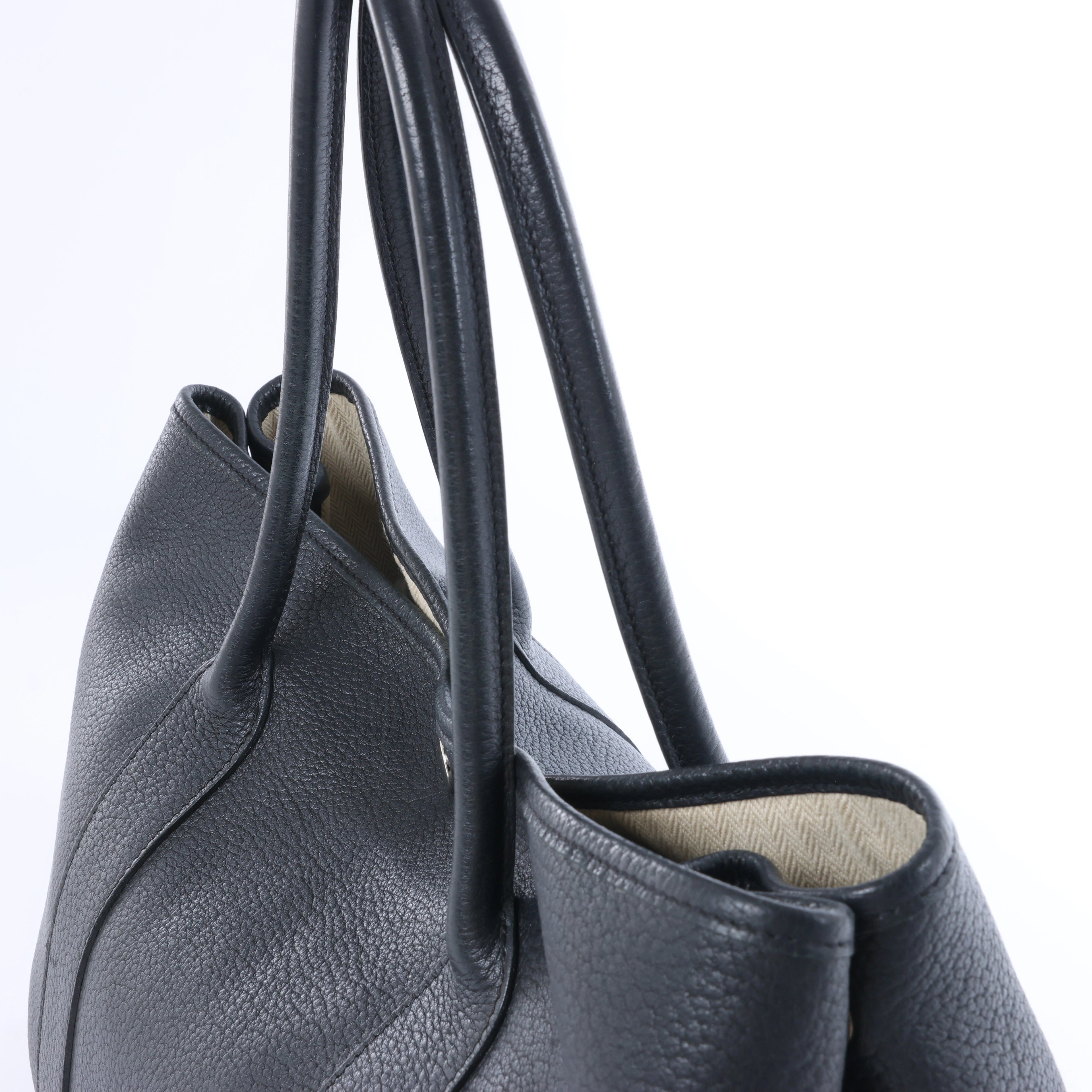 Hermès Garden Party 36 PM Negonda Leather Shoulder Bag in Black □M: 2009