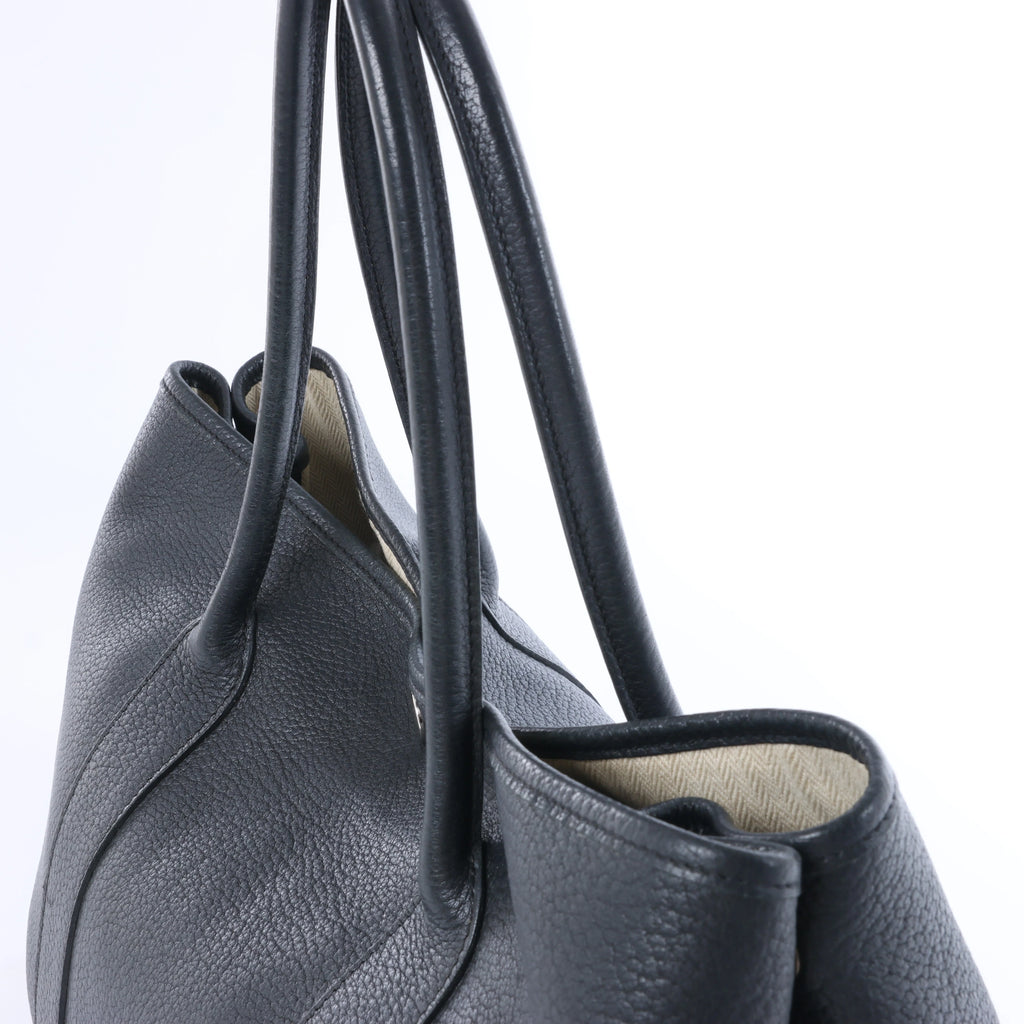 Hermès Garden Party 36 PM Negonda Leather Shoulder Bag in Black □M: 2009