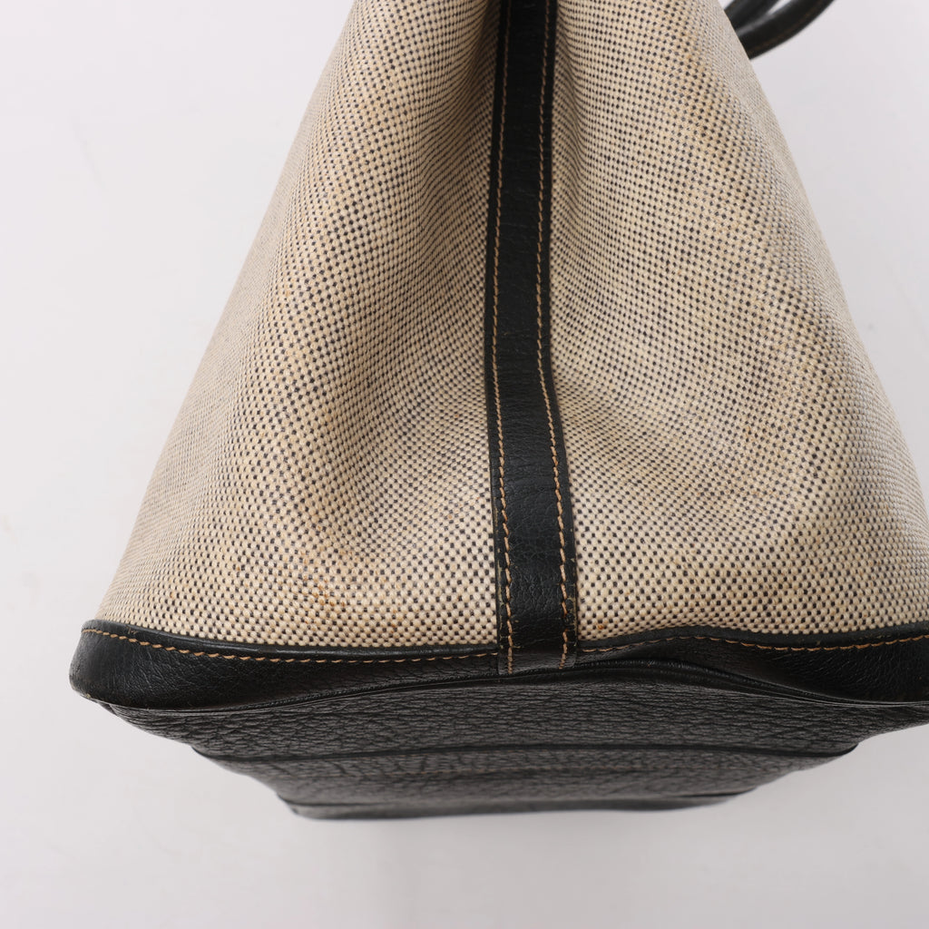 Hermès Garden Party 36 PM Toile Ash Buffle Handbag in Beige×Brown