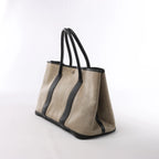 Hermès Garden Party 36 PM Toile Ash Buffle Handbag in Beige×Brown