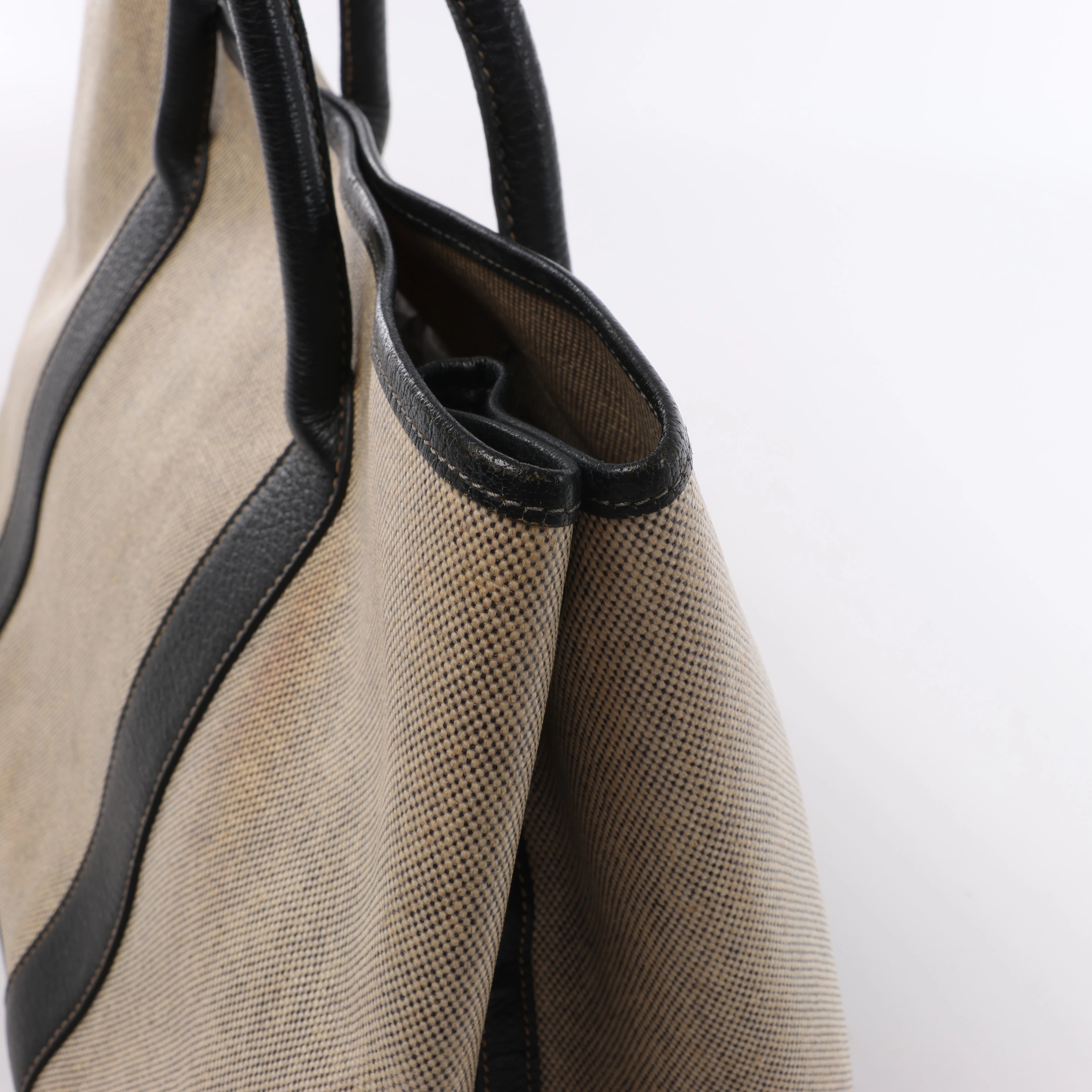 Hermès Garden Party 36 PM Toile Ash Buffle Handbag in Beige×Brown