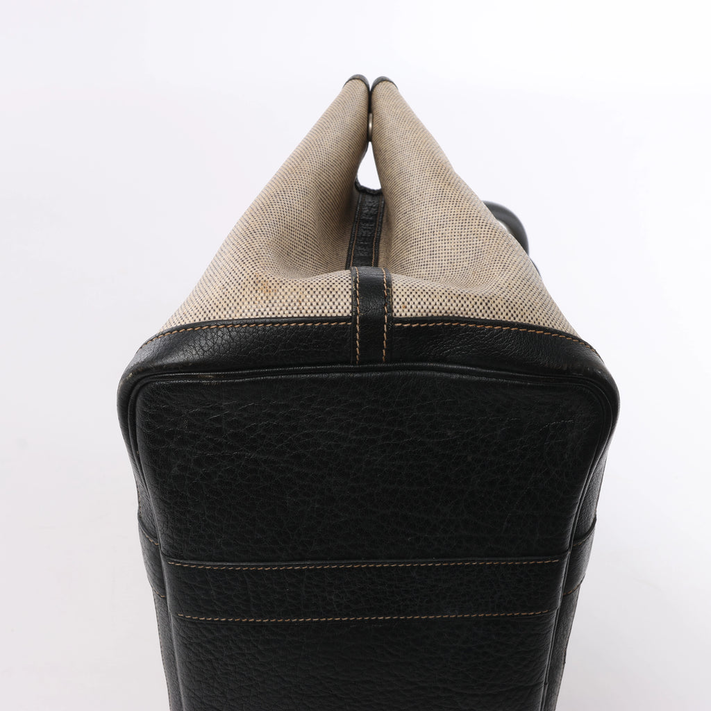 Hermès Garden Party 36 PM Toile Ash Buffle Handbag in Beige×Brown