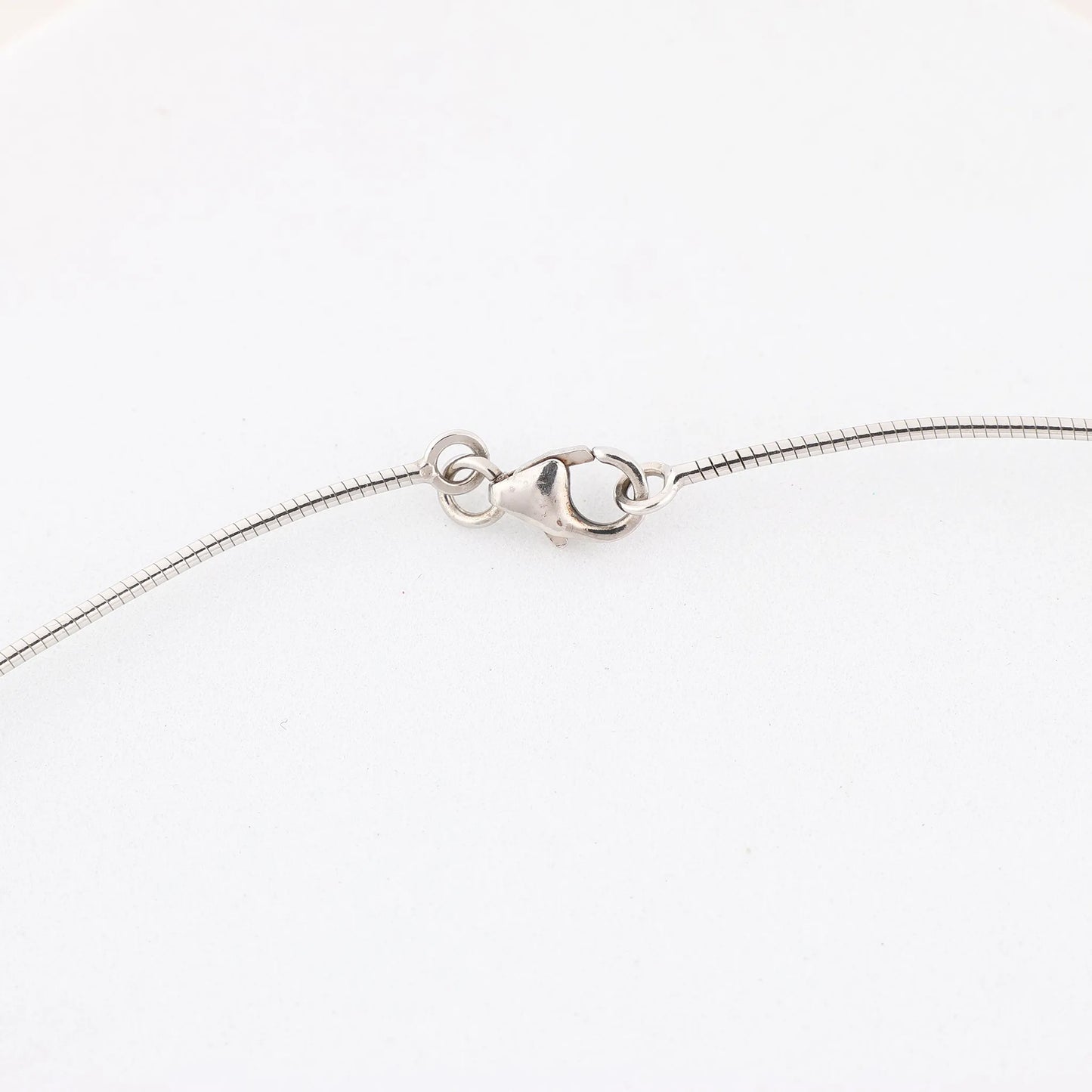 Hermes Pop H Necklace Metal × 925 in Ecru x Silver