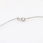 Hermes Pop H Necklace Metal × 925 in Ecru x Silver