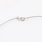 Hermes Pop H Necklace Metal × 925 in Ecru x Silver