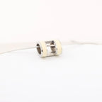 Hermes Pop H Necklace Metal × 925 in Ecru x Silver