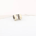 Hermes Pop H Necklace Metal × 925 in Ecru x Silver
